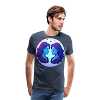 Thumbnail for Men's Magic Gemini Premium T-Shirt - heather blue