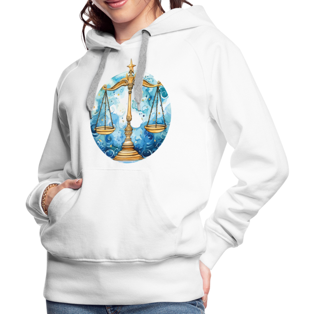 Women’s Mythical Libra Premium Hoodie - white