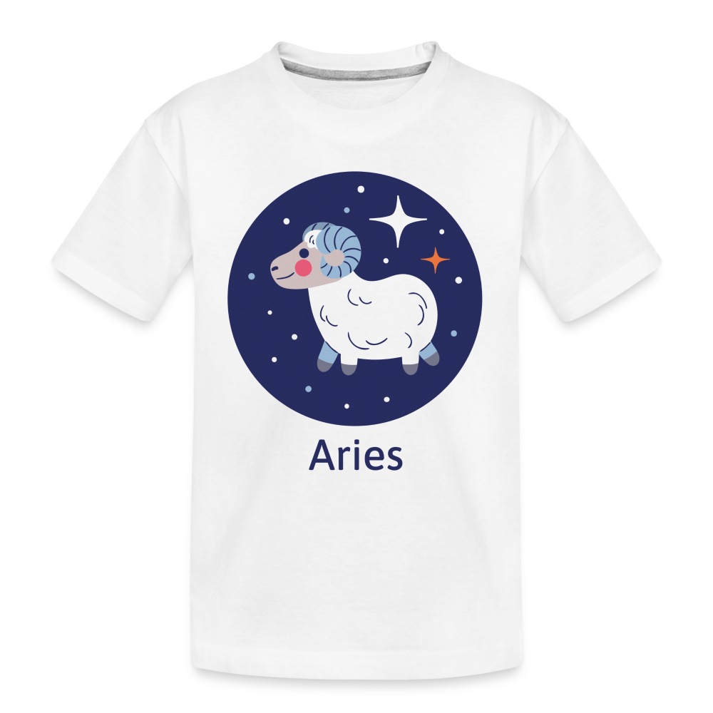 Kid’s Bluey Aries Premium Organic T-Shirt - white