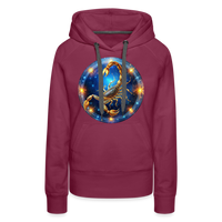 Thumbnail for Women’s Mystic Scorpio Premium Hoodie - burgundy