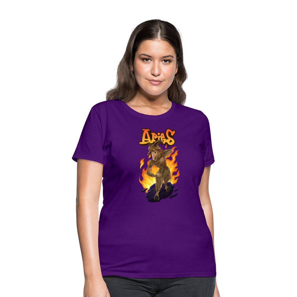 Women's Aries Narihndrab T-Shirt - purple