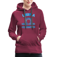 Thumbnail for Women's Power Words Libra Premium Hoodie - burgundy