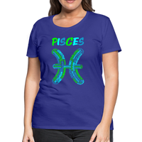 Thumbnail for Women's Power Words Pisces Premium T-Shirt - royal blue