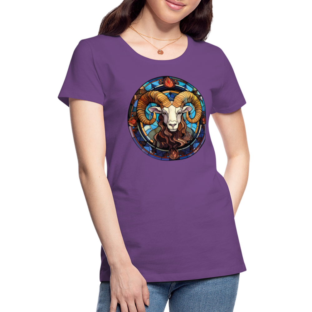 Women’s Mosaic Aries Premium T-Shirt - purple