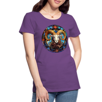 Thumbnail for Women’s Mosaic Aries Premium T-Shirt - purple