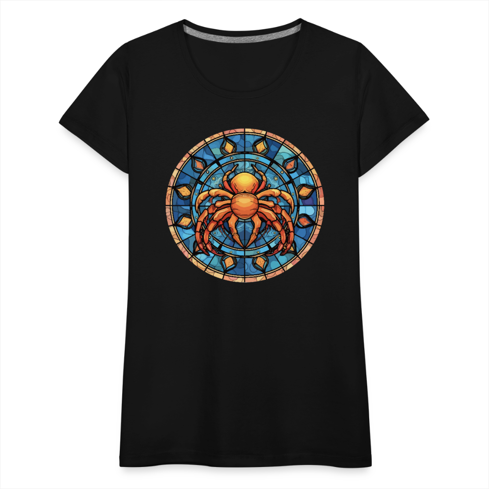 Women’s Mosaic Cancer Premium T-Shirt - black