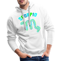 Thumbnail for Men's Power Words Scorpio Premium Hoodie - white