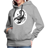 Thumbnail for Women’s Magic Scorpio Premium Hoodie - heather grey