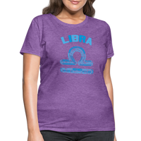 Thumbnail for Women's Power Words Libra T-Shirt - purple heather