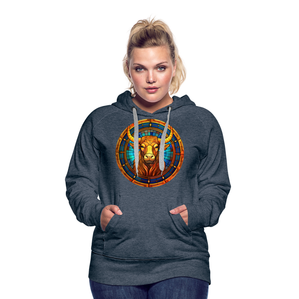 Women’s Mosaic Taurus Premium Hoodie - heather denim