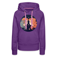 Thumbnail for Women’s Mystic Gemini Premium Hoodie - purple 