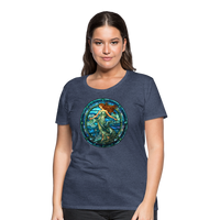 Thumbnail for Women’s Mosaic Aquarius Premium T-Shirt - heather blue