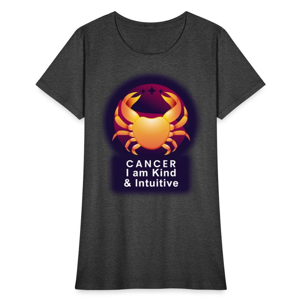 Women's Glow Cancer T-Shirt - heather black