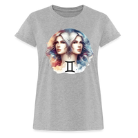 Thumbnail for Women's Mythical Gemini Relaxed Fit T-Shirt - heather gray