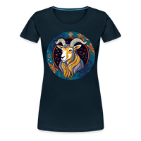 Thumbnail for Women’s Mythical Capricorn Premium T-Shirt - deep navy