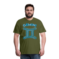 Thumbnail for Men's Power Words Gemini Premium T-Shirt - olive green