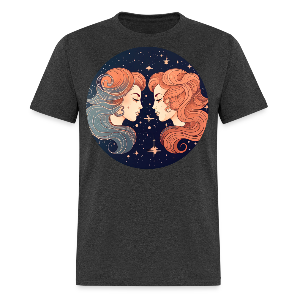 Men's Mystic Gemini Classic T-Shirt - heather black