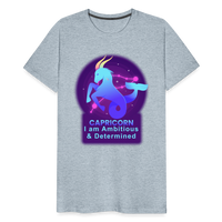 Thumbnail for Men's Neon Capricorn Premium T-Shirt - heather ice blue