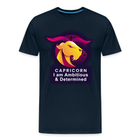 Thumbnail for Men's Glow Capricorn Premium T-Shirt - deep navy