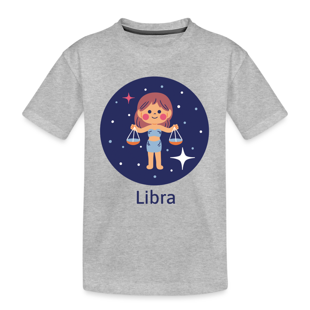 Kid’s Bluey Libra Premium Organic T-Shirt - heather gray