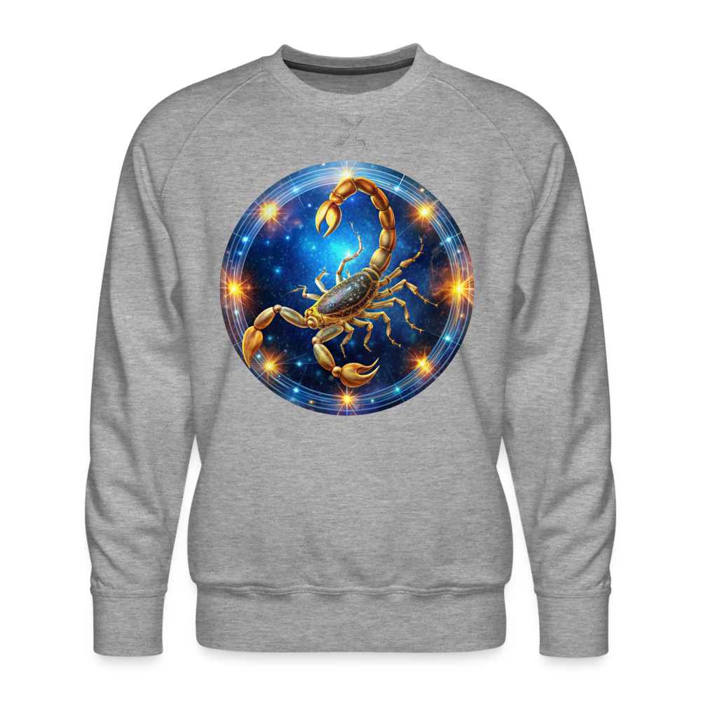 Men’s Mystic Scorpio Premium Sweatshirt - heather grey