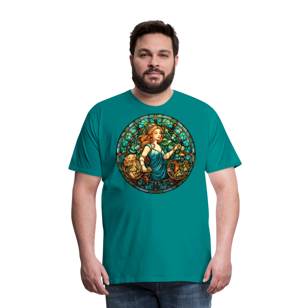 Men's Mosaic Virgo Premium T-Shirt - teal