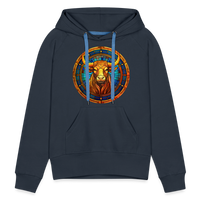 Thumbnail for Women’s Mosaic Taurus Premium Hoodie - navy