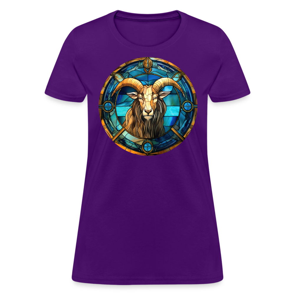 Women's Mosaic Capricorn T-Shirt - purple