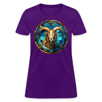 Thumbnail for Women's Mosaic Capricorn T-Shirt - purple