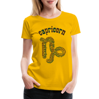 Thumbnail for Women's Power Words Capricorn Premium T-Shirt - sun yellow