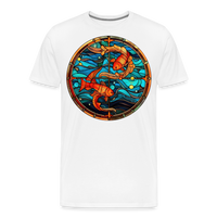 Thumbnail for Men's Mosaic Pisces Premium T-Shirt - white