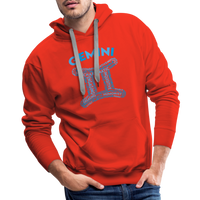 Thumbnail for Men's Power Words Gemini Premium Hoodie - red