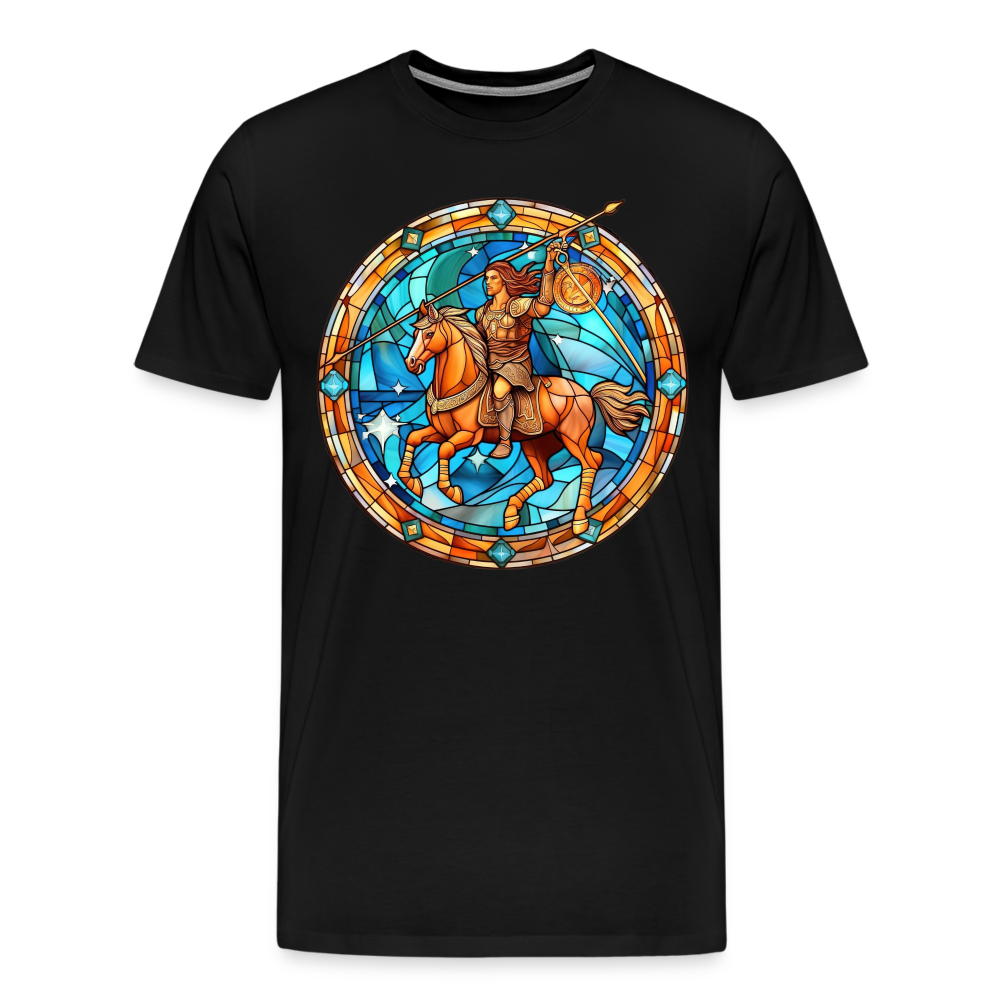 Men's Mosaic Sagittarius Premium T-Shirt - black