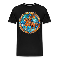 Thumbnail for Men's Mosaic Sagittarius Premium T-Shirt - black