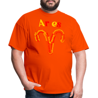 Thumbnail for Men's Power Words Aries Classic T-Shirt - orange