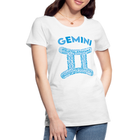 Thumbnail for Women's Power Words Gemini Premium T-Shirt - white