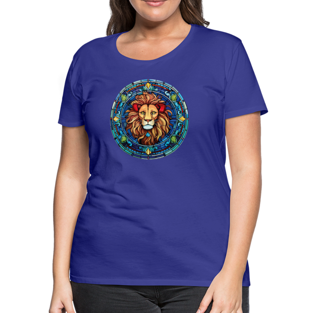 Women's Mosaic Leo Premium T-Shirt - royal blue