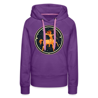 Thumbnail for Women’s Mystic Sagittarius Premium Hoodie - purple 