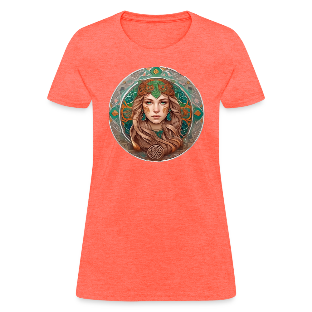 Women's Mythical Virgo T-Shirt - heather coral