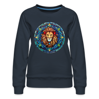 Thumbnail for Women’s Mosaic Leo Premium Sweatshirt - navy