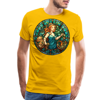 Thumbnail for Men's Mosaic Virgo Premium T-Shirt - sun yellow