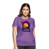 Thumbnail for Women's Glow Capricorn T-Shirt - purple heather