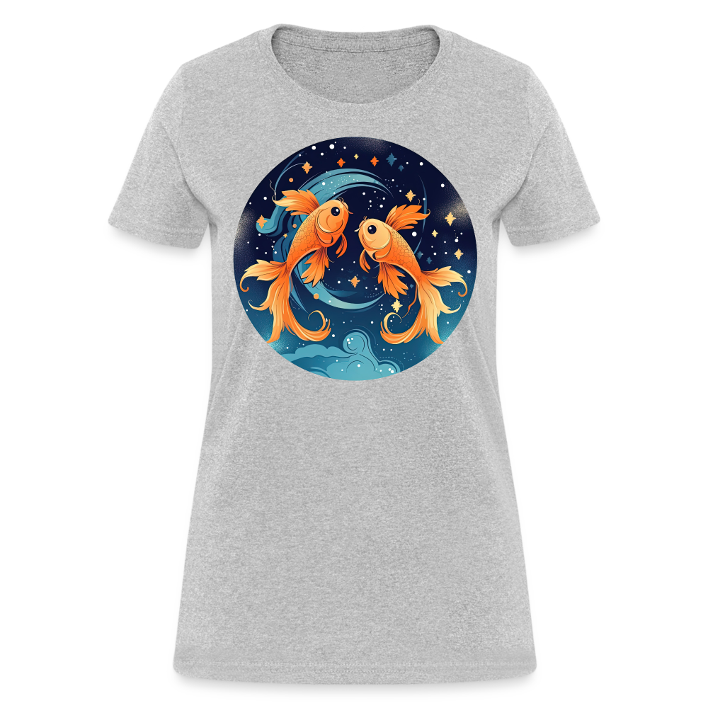 Women's Magic Pisces T-Shirt - heather gray