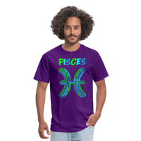 Thumbnail for Men's Power Words Pisces Classic T-Shirt - purple