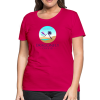 Thumbnail for Women's Dragonfly Oasis V.1 Premium T-Shirt - dark pink