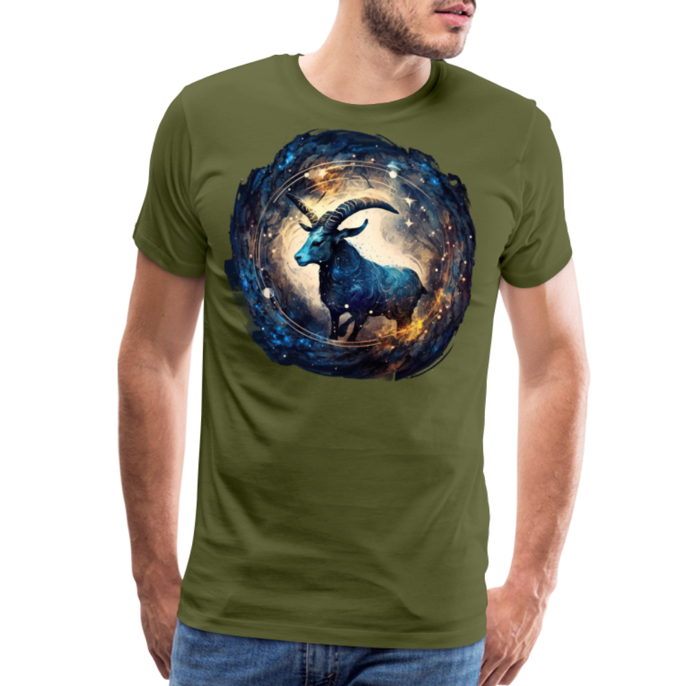 Men's Mythical Capricorn Premium T-Shirt - olive green