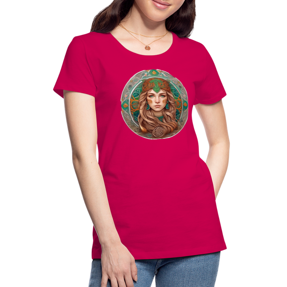 Women’s Mythical Virgo Premium T-Shirt - dark pink