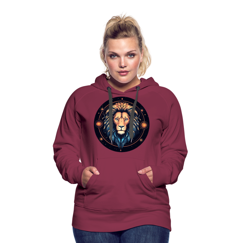 Women’s Magic Leo Premium Hoodie - burgundy