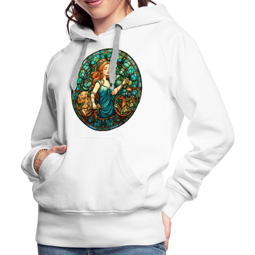 Women’s Mosaic Virgo Premium Hoodie - white