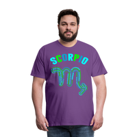 Thumbnail for Men's Power Words Scorpio Premium T-Shirt - purple